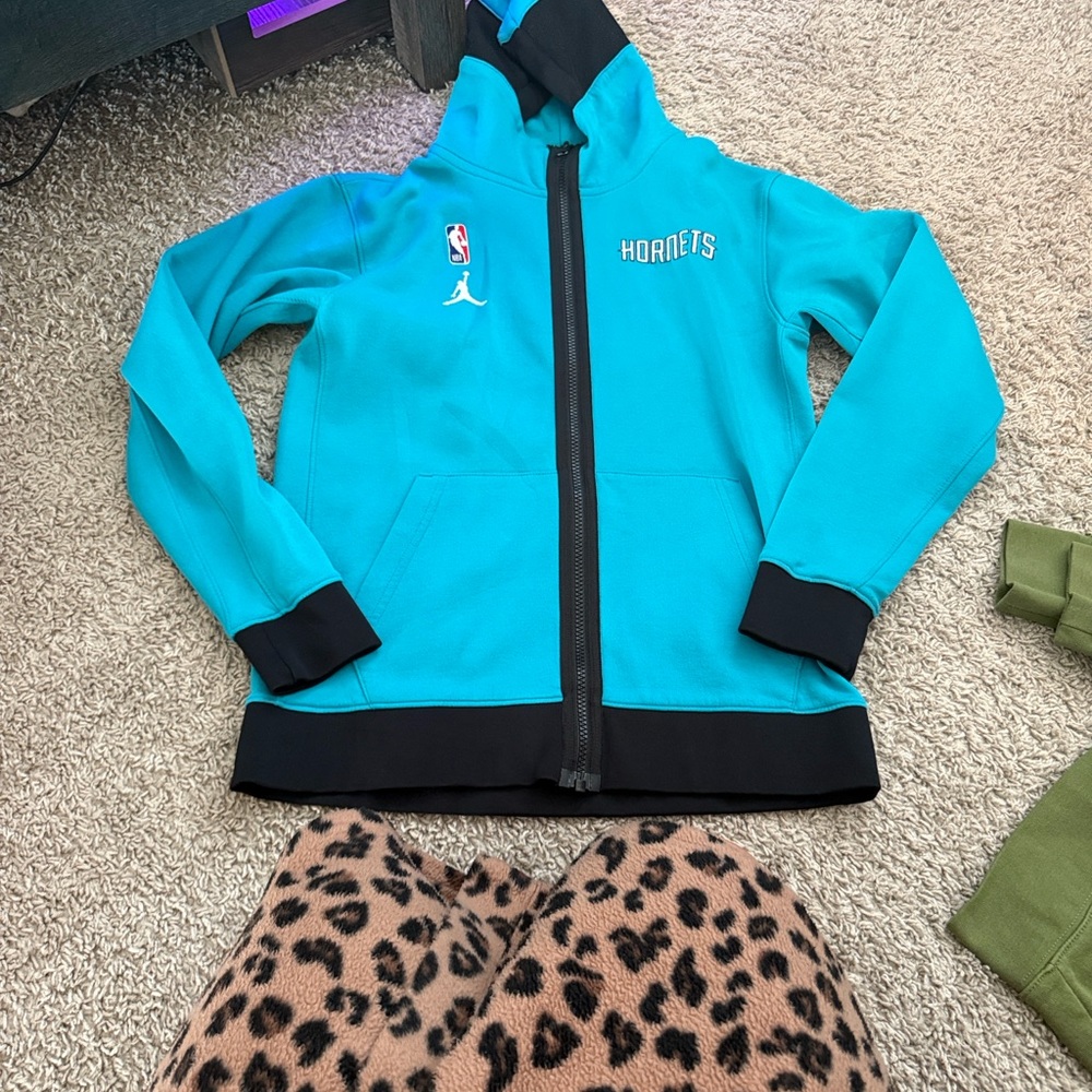 Jordan Teal and Black Hornets Hoodie